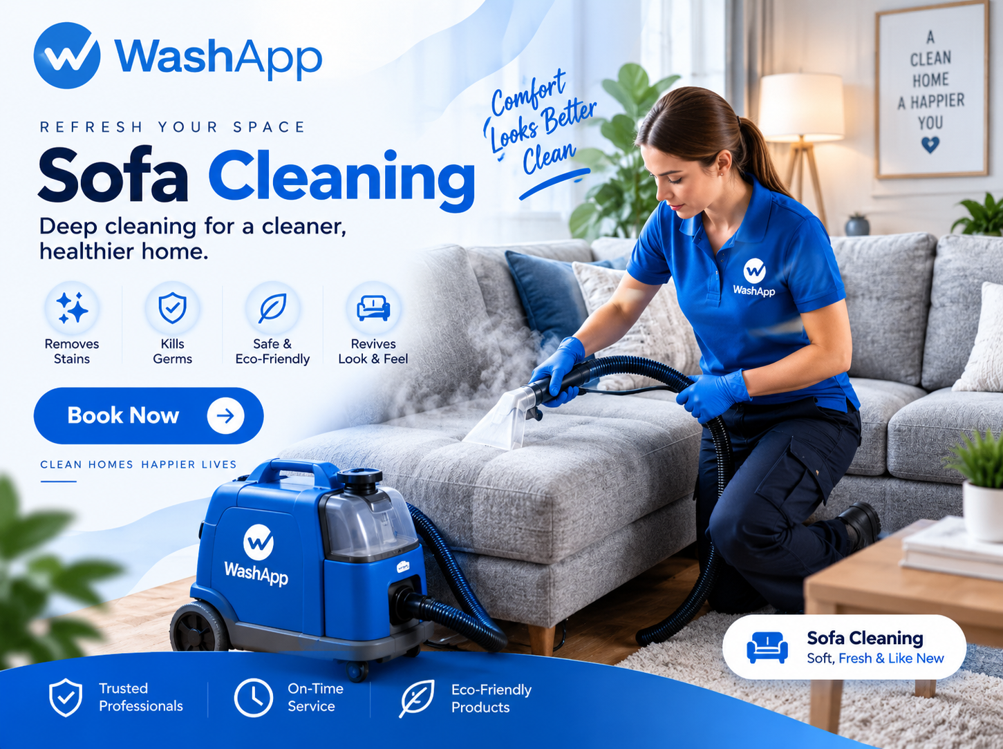 Sofa and Carpet Steam Cleaning